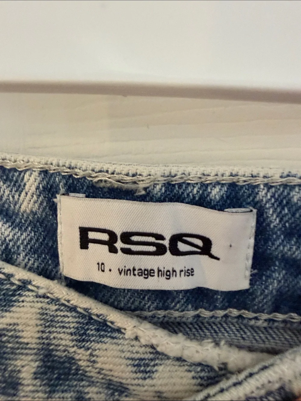 RSQ Light Blue Distressed Denim Shorts